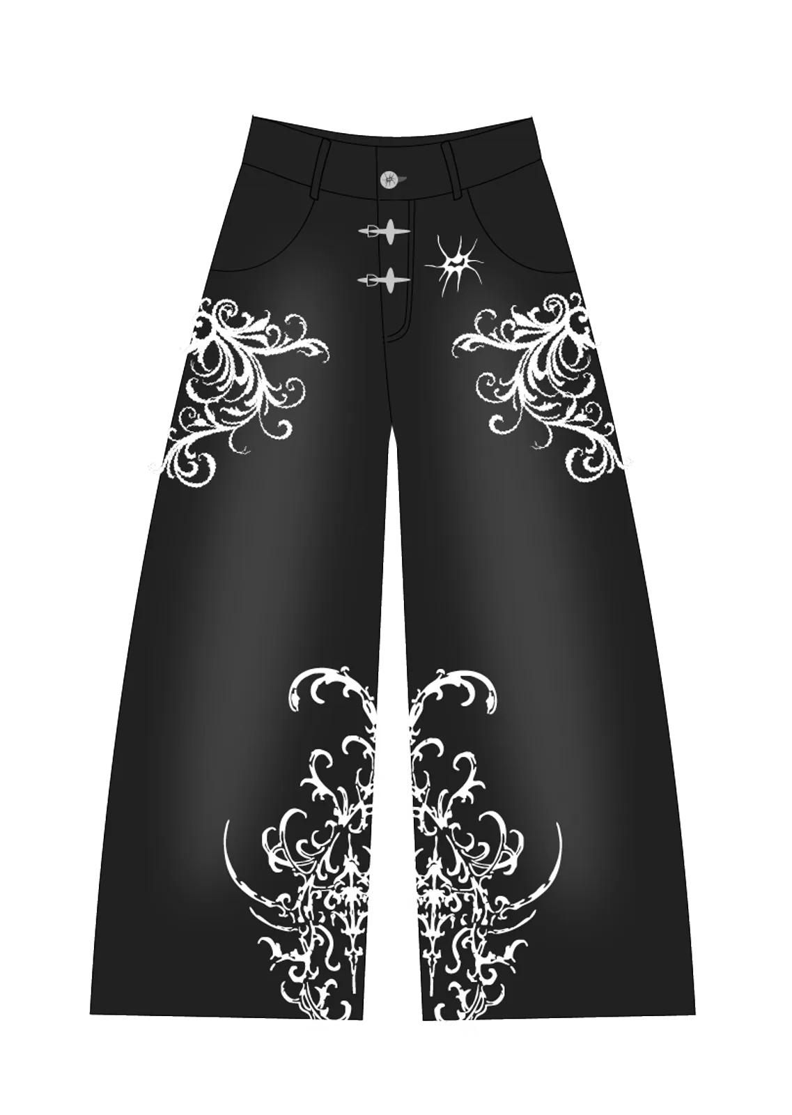 Premier design avant du jean Amosia
