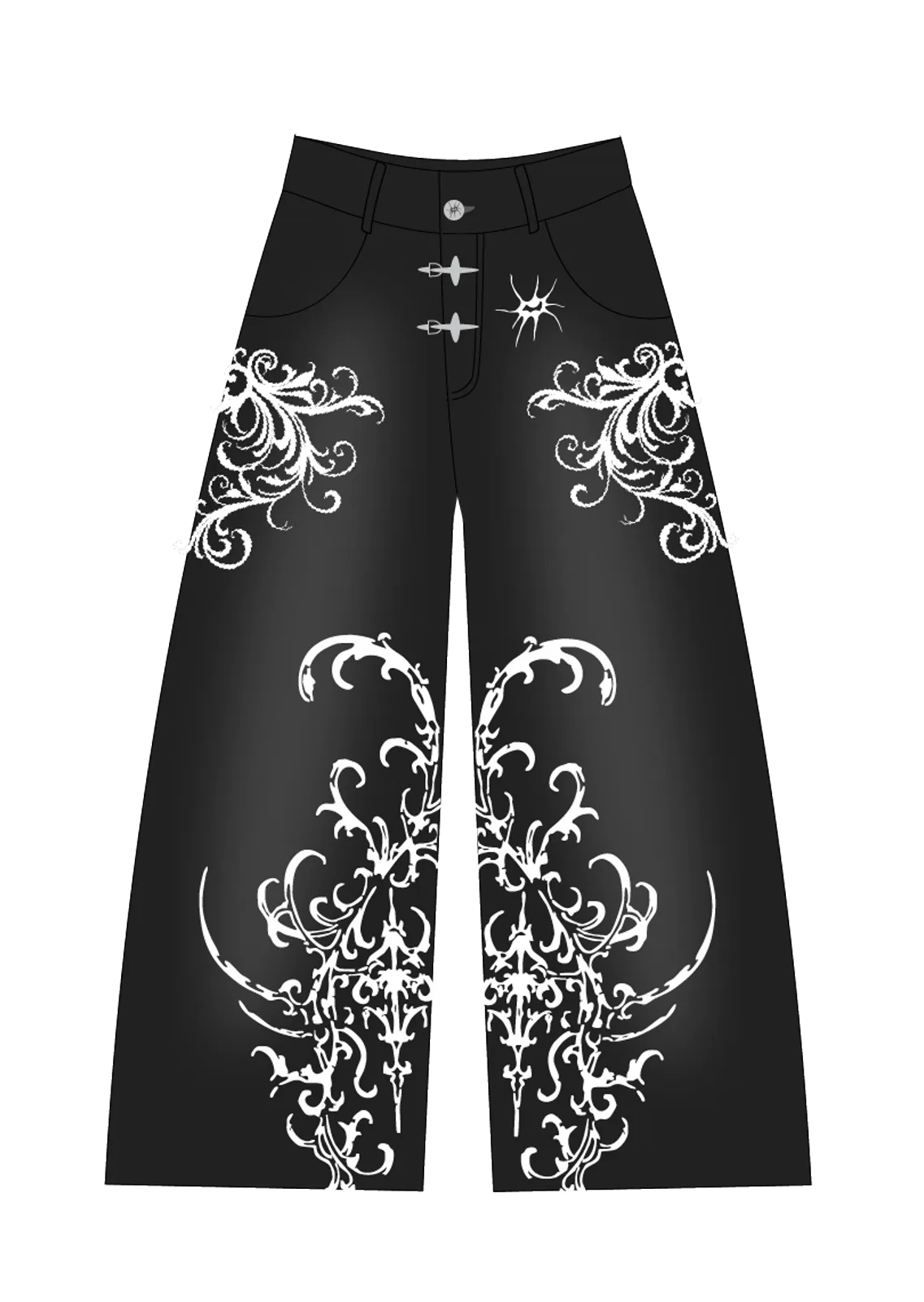 Version finalisée de l’avant du jean Amosia