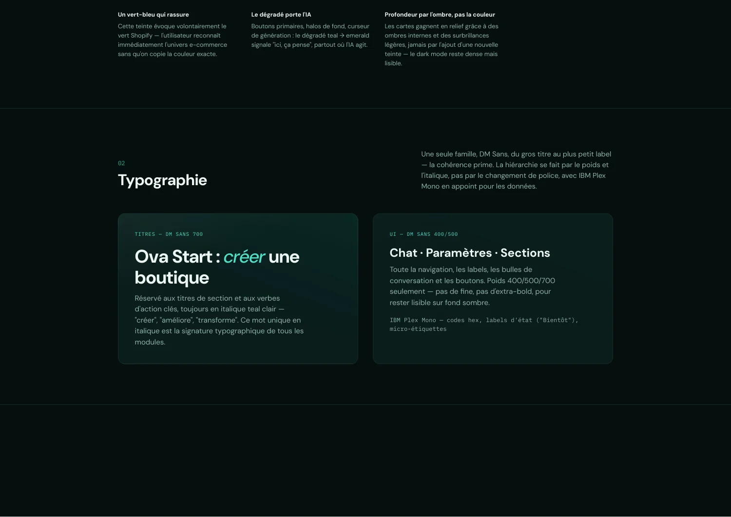 Moodboard UI UX Scale OVA : typographie