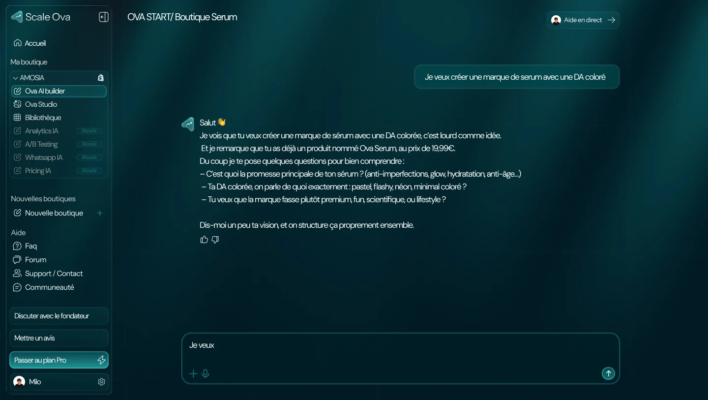 Éditeur de boutique Scale OVA