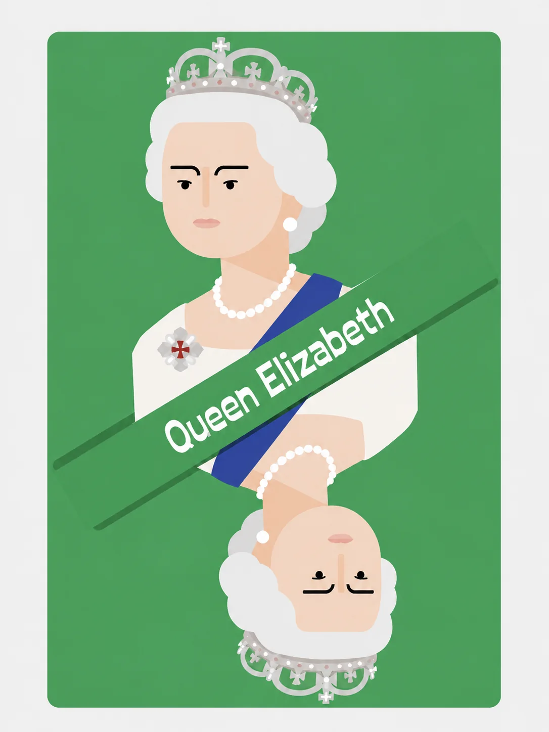 Carte Queen Elizabeth Starnaque