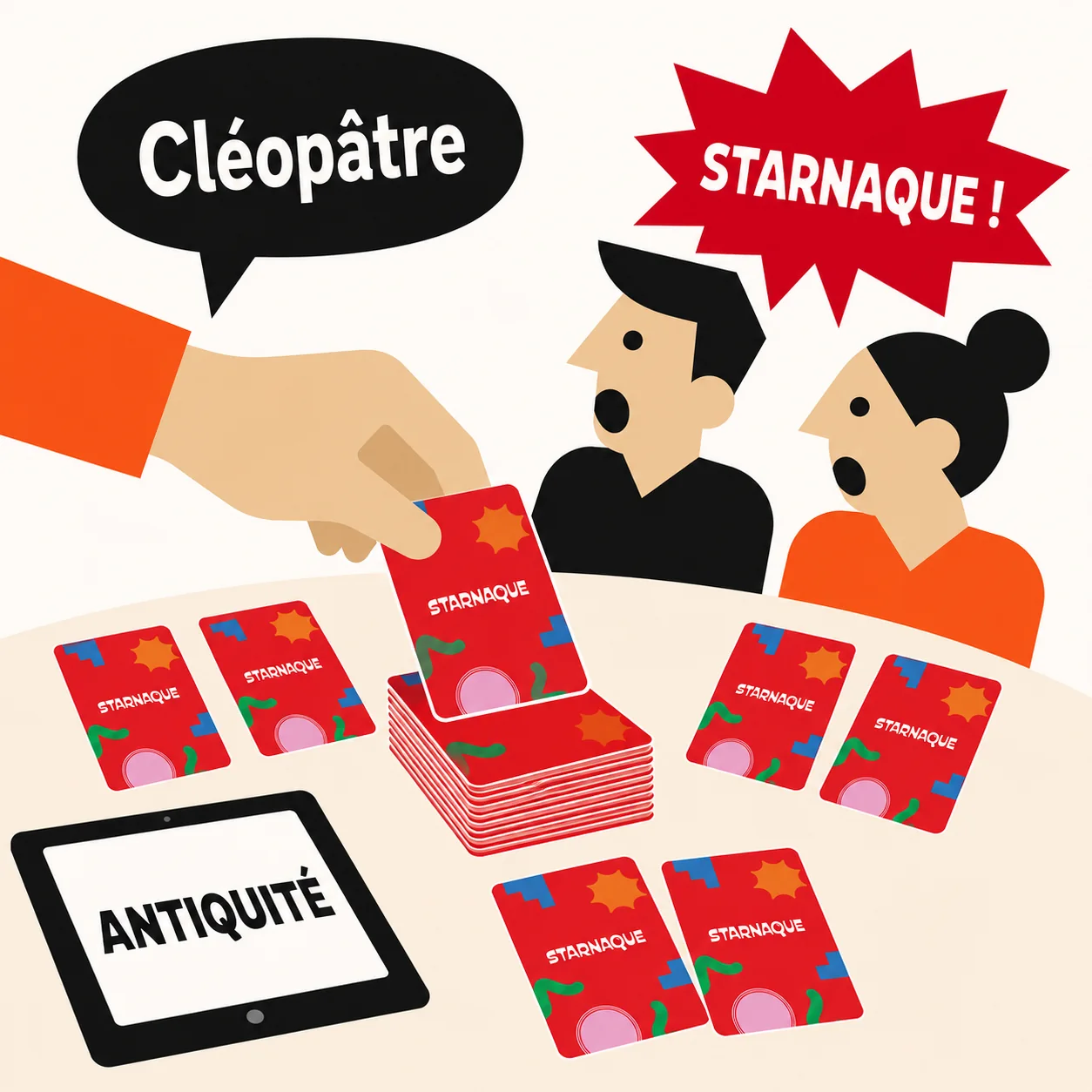 Illustration du mot Starnaque pendant une partie
